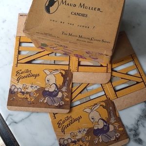 Vintage Set of Three Easter Candy Boxes